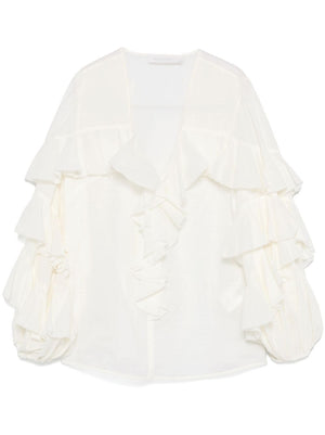 Zimmermann Chic V-Neck Ruffle Sweater for Women