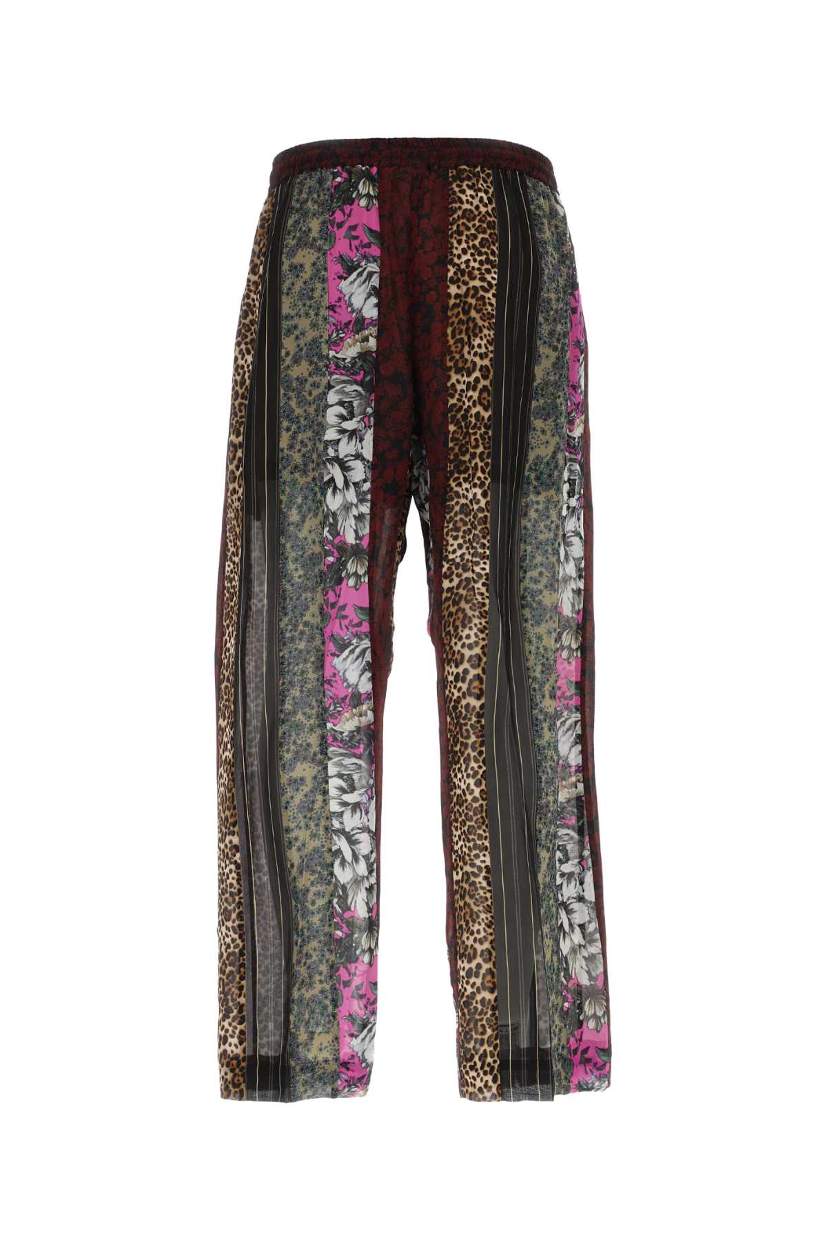 DRIES VAN NOTEN Printed Viscose Pants for Men - 23S Collection