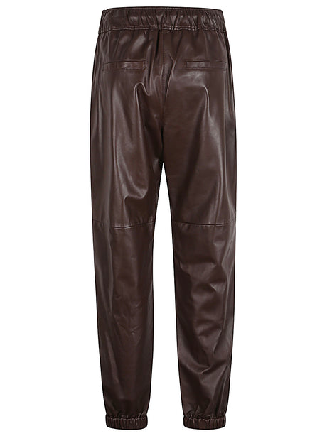 BRUNELLO CUCINELLI LEATHER TROUSERS