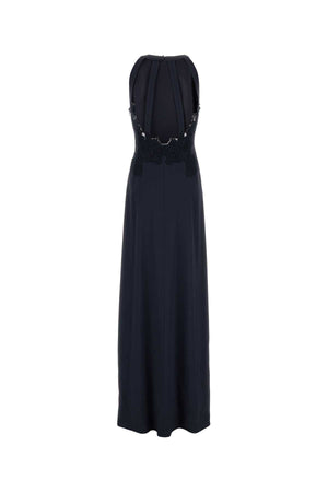 ALBERTA FERRETTI Elegant Stretch Acetate Blend Long Dress