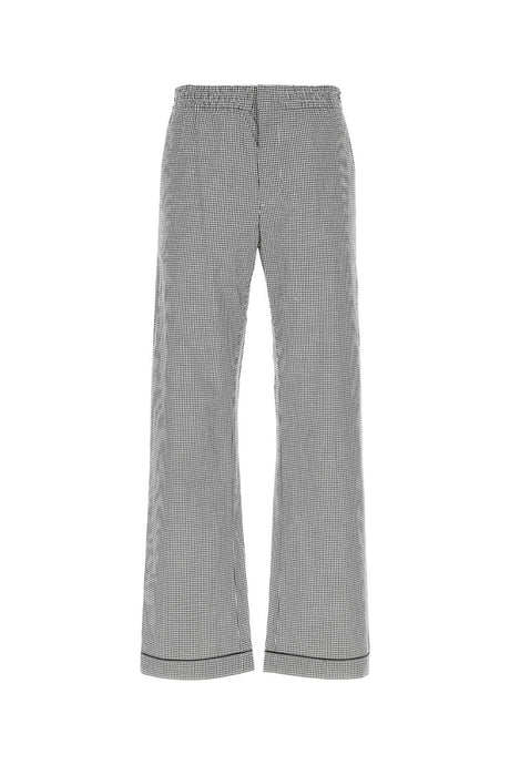 PRADA Embroidered Poplin Pants for Men