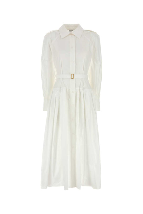 PATOU Classic White Poplin Shirt Dress