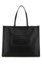 DOLCE & GABBANA Premium Black Leather Shopping Handbag - 42.5 cm Width